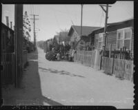 Japanese family evacuates from Terminal Island (Calif.)