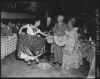 Mayor Fletcher Bowron celebrates Cinco de Mayo, Los Angeles, 1952