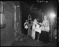 Las Posadas procession on Olvera Street, Los Angeles, 1949