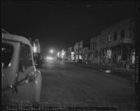 Street scene on Terminal Island (Calif.) on December 8, 1941