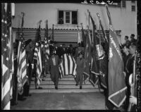 Funeral of Pfc. David M. Gonzales, Los Angeles, 1949