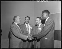 Leaders at a conference on Fair Employment Practices, Los Angeles, 1956