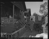 Japanese prepare for evacuation from Terminal Island (Calif.)