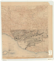 [Oil fields of the Ventura area in relation to principal topographic features].