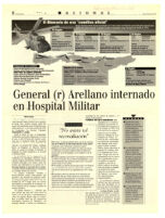 General (r) Arellano internado en Hospital Militar