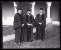 Remsen Dubois Bird, Paul M. Warburg and John Parke Young at Occidental College, Los Angeles, 1931