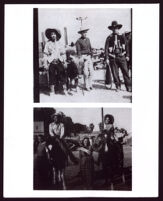 African Americans on horseback, possibly for western movies, 1940s-1950s