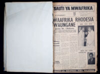 Sauti Ya Mwafrika 1965 no. 167.