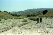 Two Mujahideen Walking in The Valley