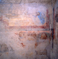 East wall of the imperial cult chamber after conservation 