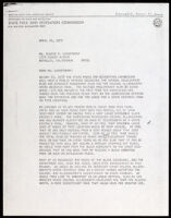 Letter to Eugene Lasartemay from Arthur M. Robinson, 1976