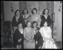 Ninety-Nines members in a group portrait, Los Angeles, 1933-1934