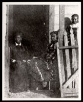 Biddy Mason and others at the house of Robert Owens, Sr., First and Los Angeles St., Los Angeles, circa 1870