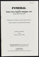 Funeral of Father Peter Raphael Gallagher, O.P.