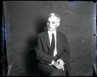 Portrait photograph of Deputy City Prosecutor Sturges Q. Adams, Los Angeles, 1920-1930