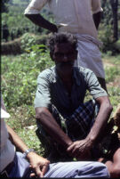 Mannan singer seated for a portrait, Mannakudi (Tamil Nadu, India), 1984