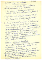 Manuscrito sobre conversación de tres familiares desaparecidas con Pettiti