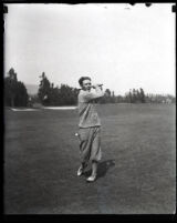 Golfer Lester Coleman, Los Angeles, 1925-1935