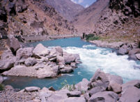 Below Sarobi Kabul River