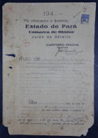 Autos de arrolamento e partilha dos bens deixados por Francisco Elisiario Bentes e sua mulher dona Ana Vitoria da Silva e Antonio Dator Elisiario