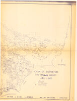 Population distribution, Los Angeles County, April 1, 1960.