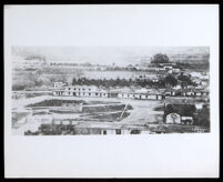 Earliest known photograph of the Los Angeles Plaza, circa 1858