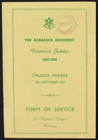 Barbados Regiment Diamond Jubilee 1902 - 1962 Church Parade and Service