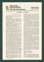 Boletim Diocesano, Edição 212/213, Setembro/Outubro 1986
