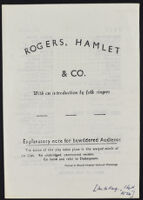 Rogers, Hamlet & Co.