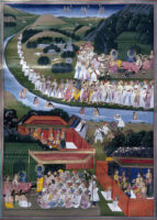 Bharata visiting holy places; Rama and Bharata