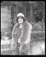 Sarah Jane Hartigan Barnes, widow of circus owner Al G. Barnes, Los Angeles (?), between 1927-1931