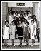 Alpha Kappa Alpha women at the sorority House, Los Angeles, 1964
