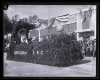 Gondola float of the Pasadena Red Cross in the Tournament of Roses Parade, Pasadena, 1924