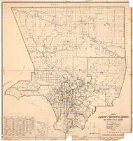 Map showing the Assembly and Congressional districts of the County of Los Angeles as established by sections 78 and 117 of the political code, as amended in 1931
