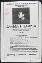 N.U.P.W. Elections: Sandra P. Barrow for Deputy General Treasurer