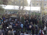 تظاهرات روز دانش آموز در دانشگاه تهران