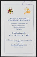 Ceremony to Commemorate the 50th Anniversary of Universal Free Public Education