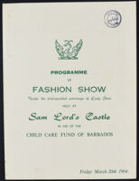 Programme of Fashion Show