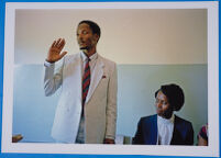 Thami Mnyele during his marriage to Rhona, Gaborone, Botswana, 1985