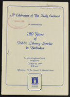 Celebration of the Holy Eucharist to Commemorate 150 Years of Public Library Service in Barbados