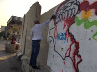 Graffiti of Map and Flags Kurdistan, Israel and Iraq
