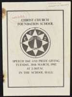 1982 Christ Church Foundation School Speech Day and Prize Giving