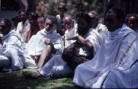 Kota musicians playing music at a recording session, Ticgār (Trichagadi, India), 1984