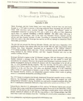Henry Kissinger, US involved 