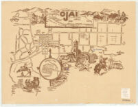 Souvenir map of Ojai