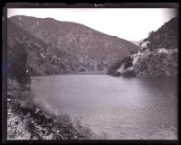 View of the San Dimas Reservoir, San Dimas, 1920s 