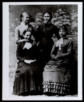 Louisa Owens (right), with her three sisters, circa 1885