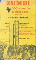 Zumbi 300 anos de resistência 1965-1995 Ato Público Nacional - Entrega de documento reivindicatório a FHC