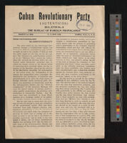 Cuban Revolutionary Party (Autenticos), Bulletin no. 8