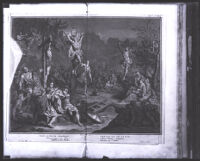 Christ upon the Cross, 17th century engraving (photographed between 1920-1939)